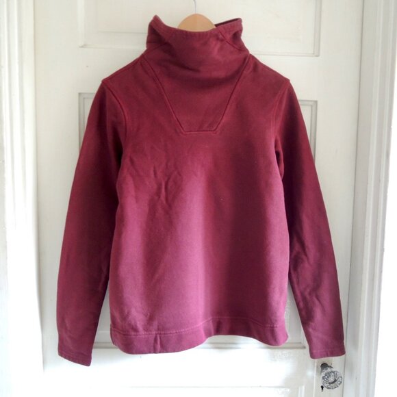 The North Face Hayes Funnel Neck Sweatshirt Garnet Red M NWT - Picture 1 of 9